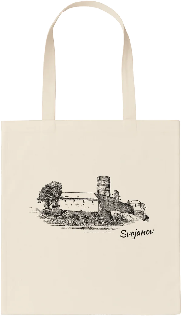 Taška s kresbou: Svojanov, hrad (perokresba)